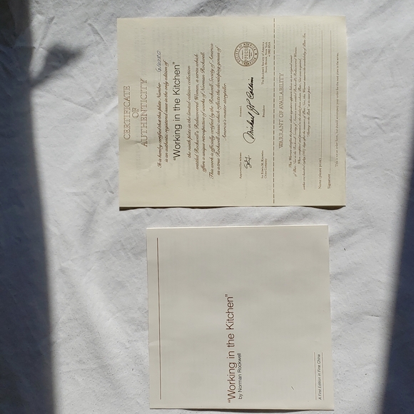 Norman Rockwell Plate, "Working in the Kitchen" - Picture 4 of 5